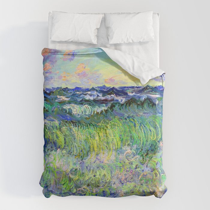 Claude Monet Sea at Pourville Duvet Cover Gallery Image 6