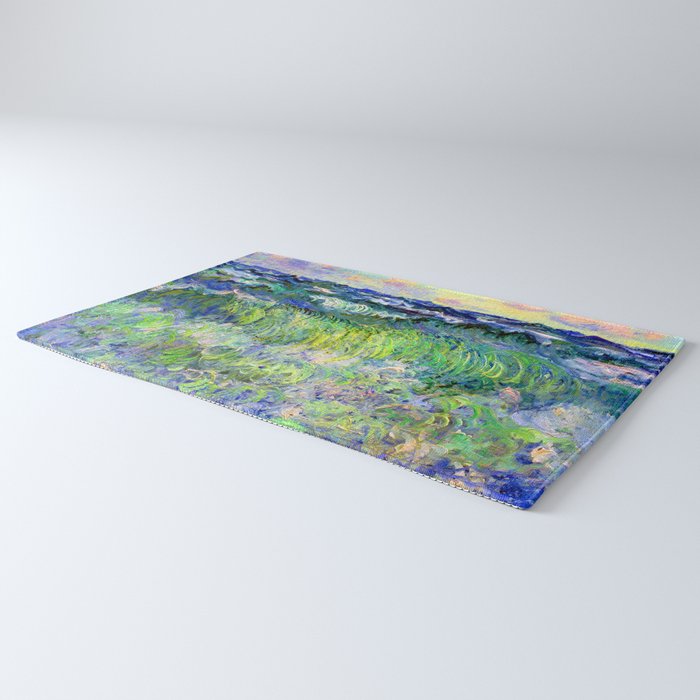 Claude Monet Sea at Pourville Rug Gallery Image 3