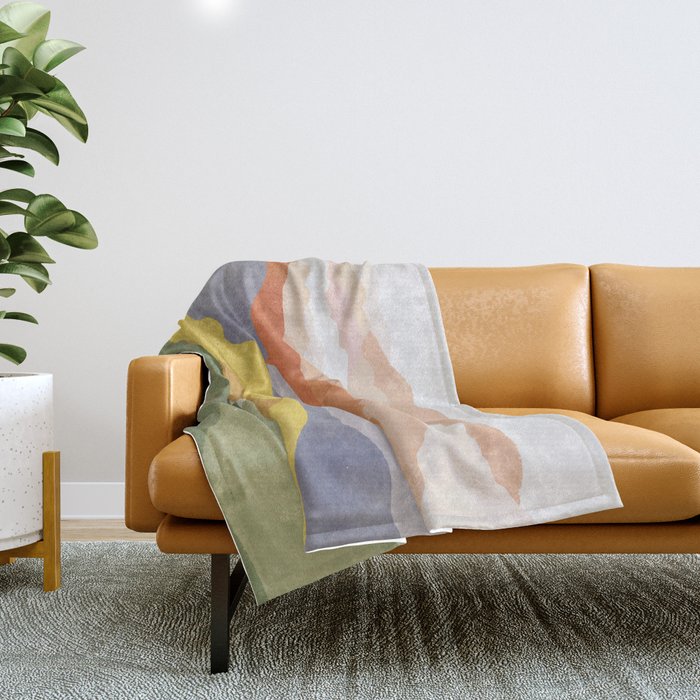 Landscape No7 Throw Blanket Gallery Image 1