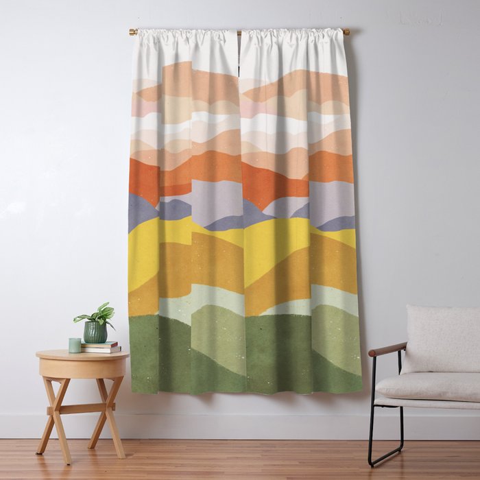 Landscape No7 Window Curtain Gallery Image 5