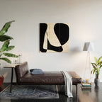 Minimalist Black and White 82 Wood Wall Art Gallery Image 2