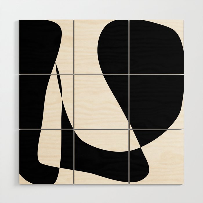 Minimalist Black and White 82 Wood Wall Art Gallery Image 1