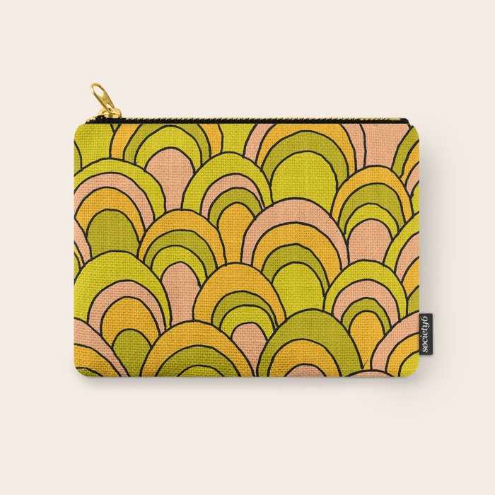 surfboard quiver 70s wallpaper dreams Carry All Pouch Gallery Image 1