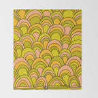surfboard quiver 70s wallpaper dreams Throw Blanket Gallery Image 2