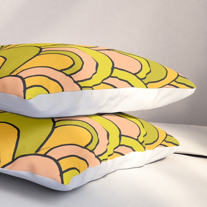 surfboard quiver 70s wallpaper dreams Pillow Sham Gallery Image 3