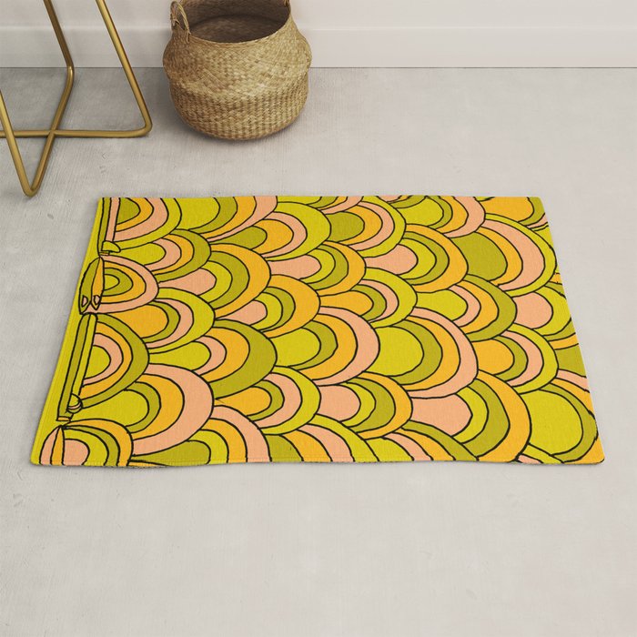 surfboard quiver 70s wallpaper dreams Rug Gallery Image 1