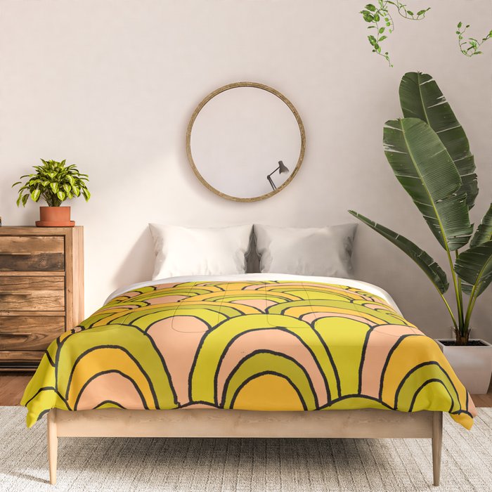 surfboard quiver 70s wallpaper dreams Comforter Gallery Image 3