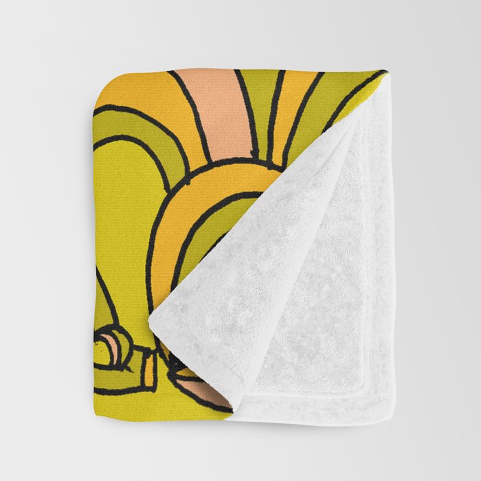 surfboard quiver 70s wallpaper dreams Throw Blanket Gallery Image 3