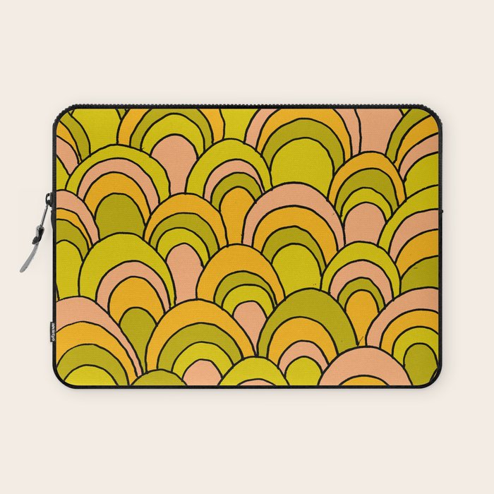 surfboard quiver 70s wallpaper dreams Laptop Sleeve Gallery Image 1