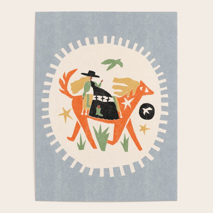 Desert Cowgirl Poster