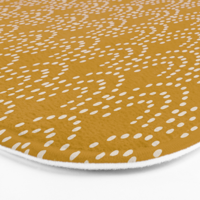 Dotted Scallop in Gold Bath Mat Gallery Image 3