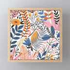 Colorful Jungle Garden Mini Art Print Gallery Image 1