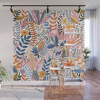 Colorful Jungle Garden Wall Mural Gallery Image 1