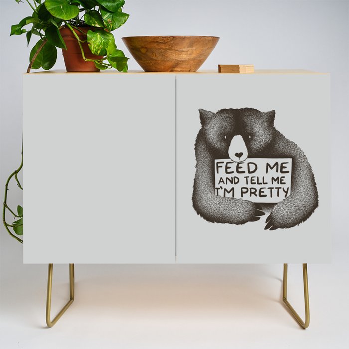 Feed Me And Tell Me I'm Pretty Bear Credenza Gallery Image 1