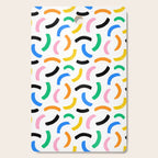 Colorful abstract brush stroke art pattern Cutting Board Gallery Image 1