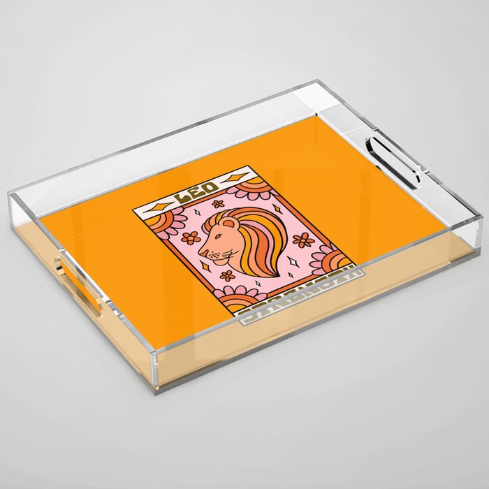 Leo Tarot Card Acrylic Tray Gallery Image 1