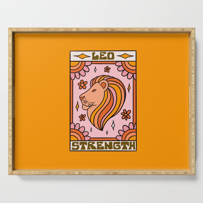 Leo Tarot Card Serving Tray Gallery Image 1