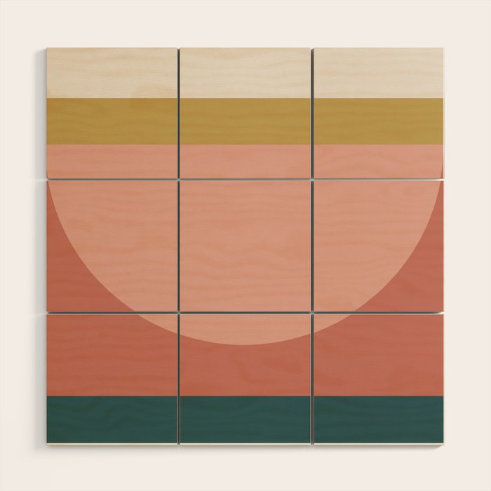 Maximalist Geometric 03 Wood Wall Art Gallery Image 1