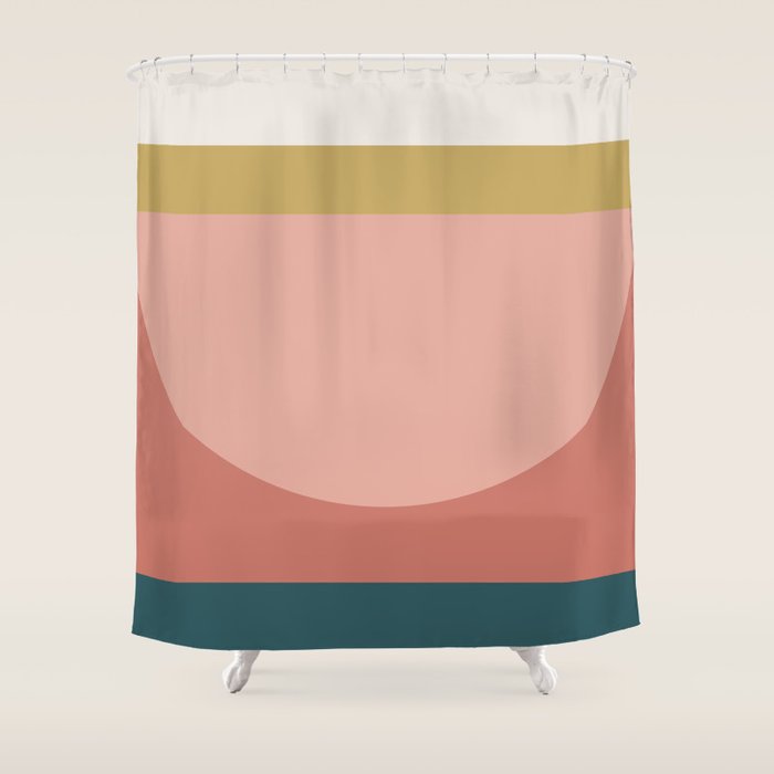 Maximalist Geometric 03 Shower Curtain Gallery Image 1