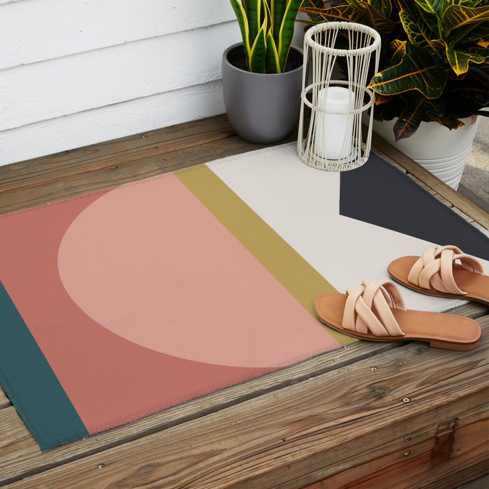 Maximalist Geometric 03 Outdoor Rug Gallery Image 2