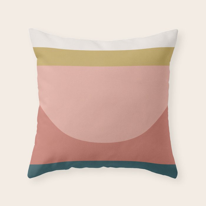 Maximalist Geometric 03 Throw Pillow Gallery Image 1