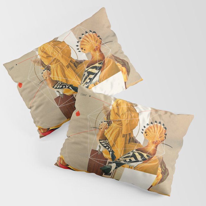 Yellow Echoes of Time Pillow Sham Gallery Image 3