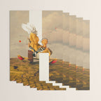 Yellow Echoes of Time Wrapping Paper Gallery Image 3