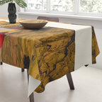 Yellow Echoes of Time Tablecloth Gallery Image 3