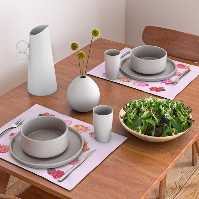 Flower goldfish - bright Placemat Gallery Image 2
