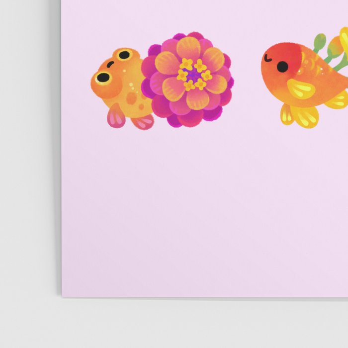 Flower goldfish - bright Poster Gallery Image 3