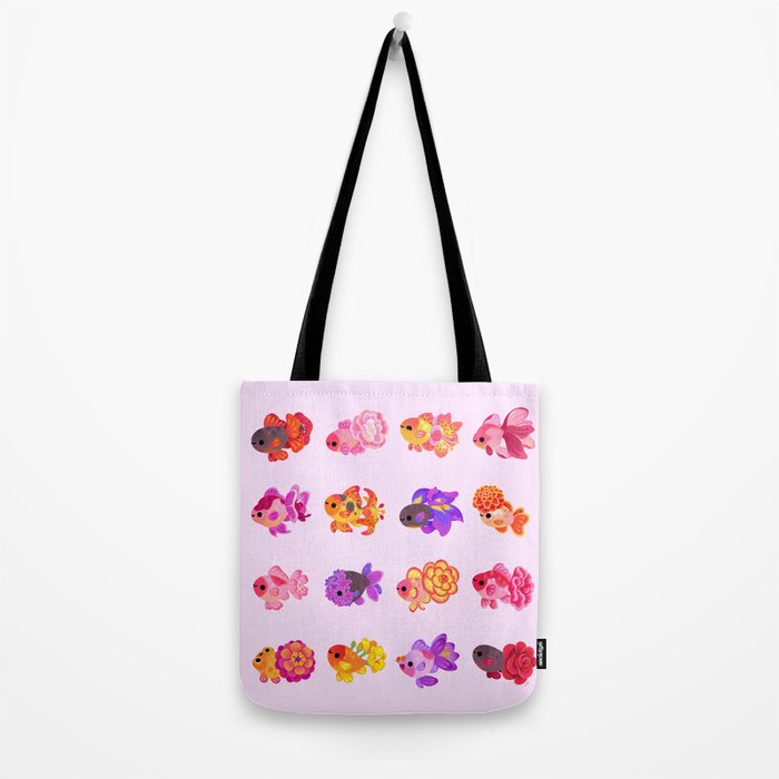 Flower goldfish - bright Tote Bag Gallery Image 2