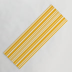 Classic Stripes XLV - Golden Yellow Yoga Mat Gallery Image 1
