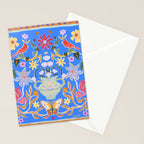 Blue Magical Garden Stationery Card Gallery Image 2
