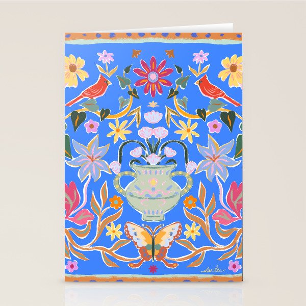 Blue Magical Garden Stationery Card Gallery Image 2