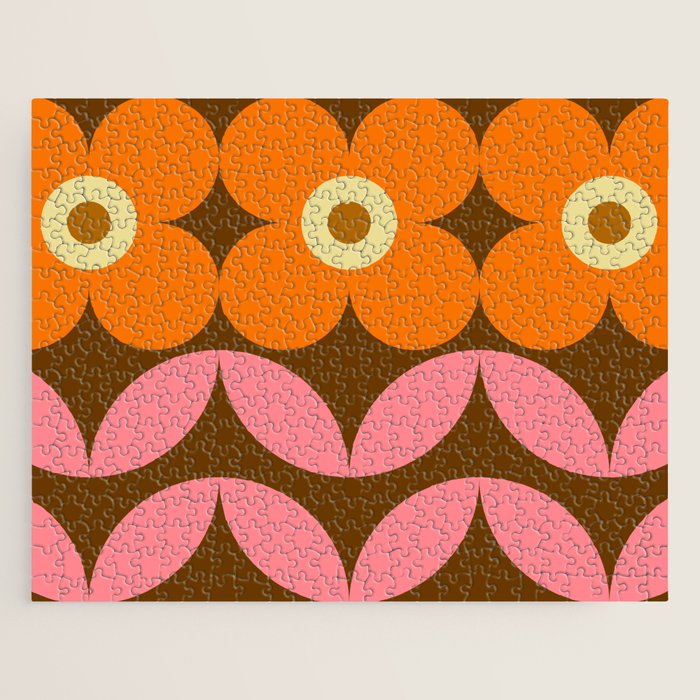 Retro Flower 10A Jigsaw Puzzle Gallery Image 1