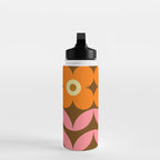 Retro Flower 10A Water Bottle Gallery Image 3