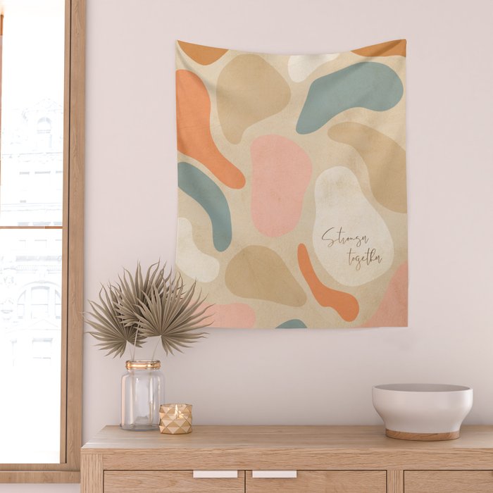 Matisse Pebbles - Stronger together Wall Tapestry Gallery Image 2