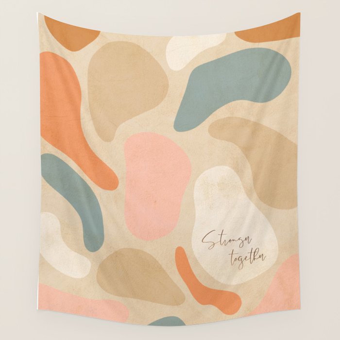 Matisse Pebbles - Stronger together Wall Tapestry Gallery Image 4