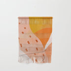 Abstract Sherbet Shapes Of Orange And Yellow. Wall Hanging Gallery Image 1