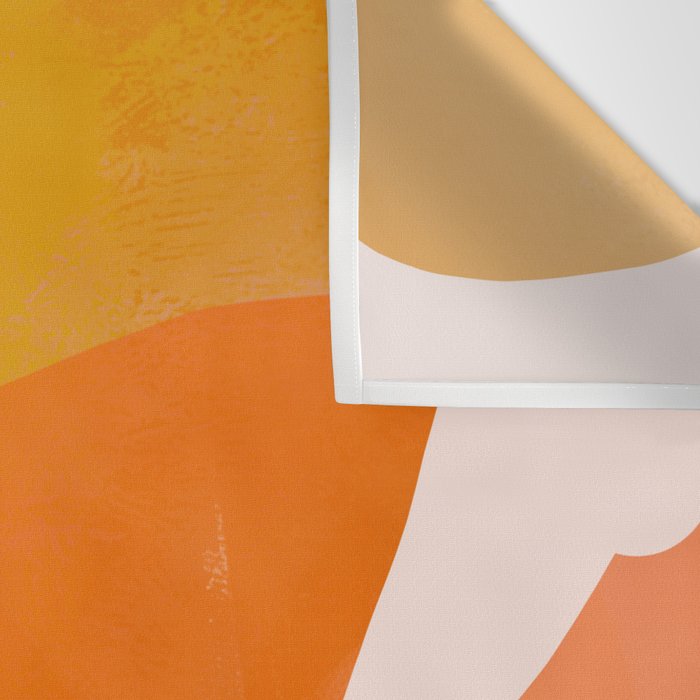 Abstract Sherbet Shapes Of Orange And Yellow. Wall Tapestry Gallery Image 3