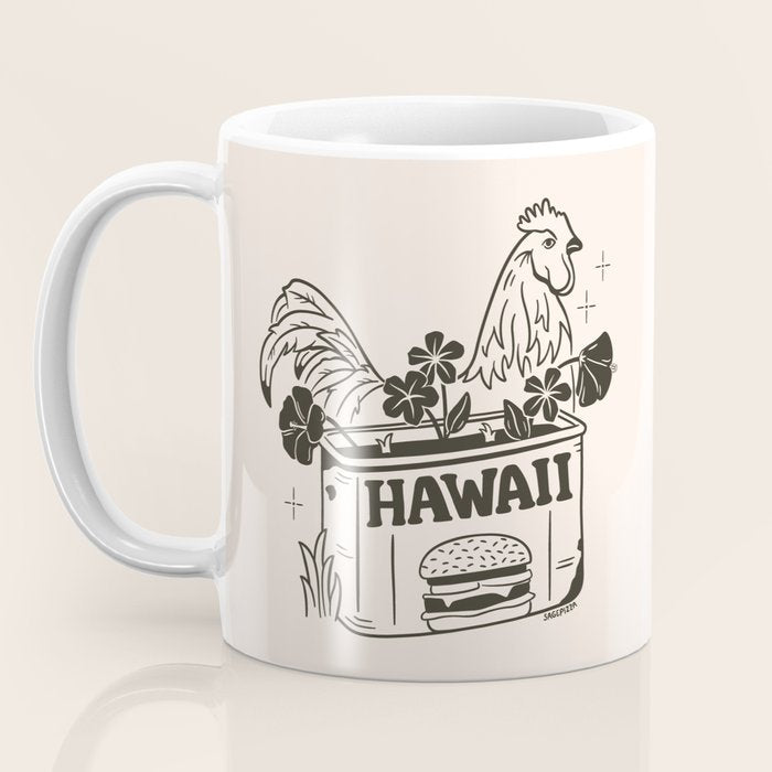 HAWAII (In Cream) Coffee Mug Gallery Image 3