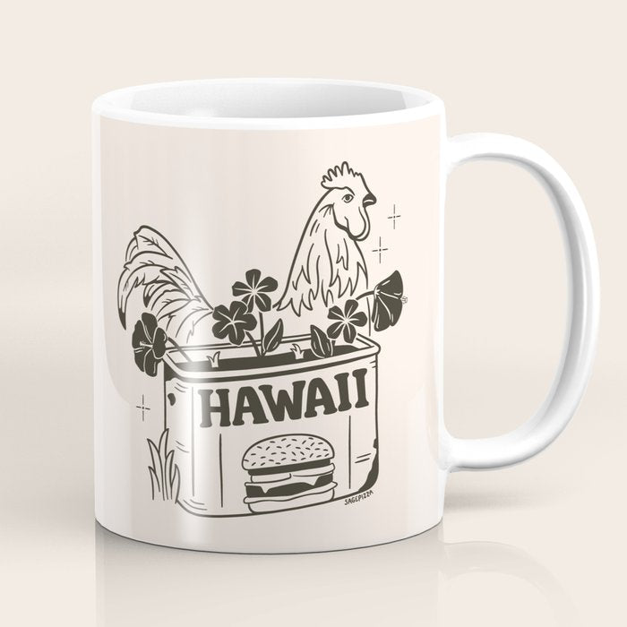 HAWAII (In Cream) Coffee Mug Gallery Image 1