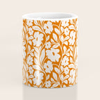 Tropical Vines Pattern - Terracotta Coffee Mug Gallery Image 4