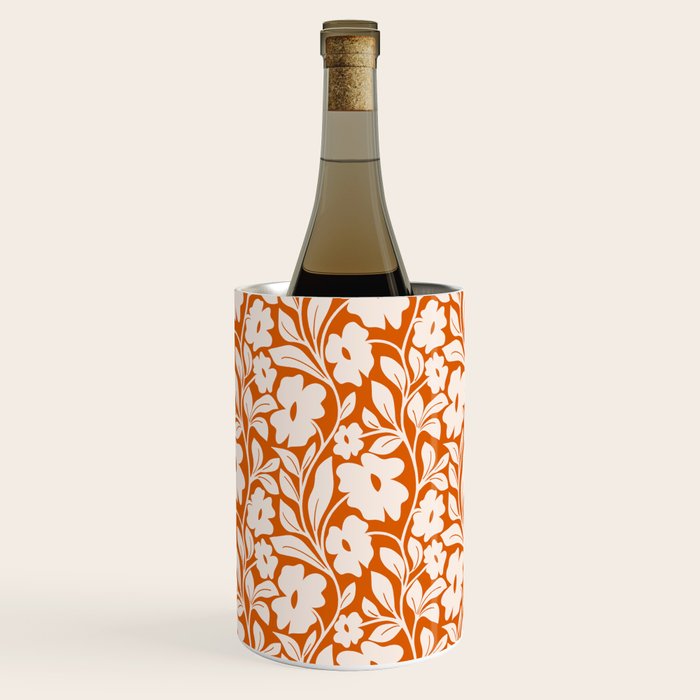 Tropical Vines Pattern - Terracotta Wine Chiller Gallery Image 2
