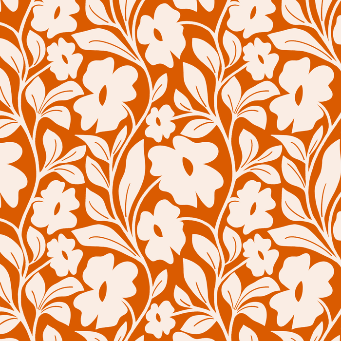 Tropical Vines Pattern - Terracotta Coffee Mug Gallery Image 2
