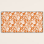 Tropical Vines Pattern - Terracotta Desk Mat Gallery Image 3