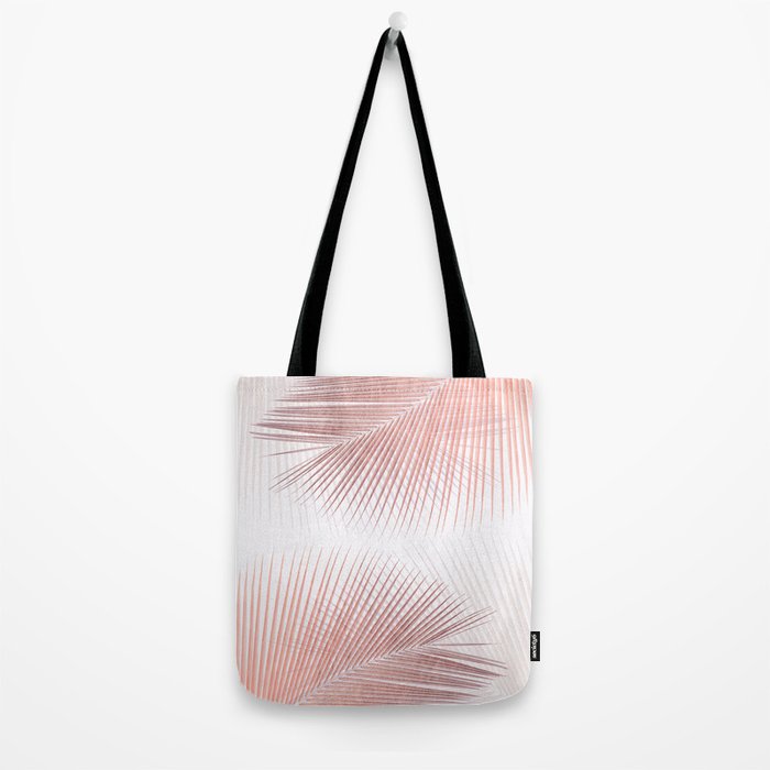 Palm leaf synchronicity - rose gold Tote Bag Gallery Image 2