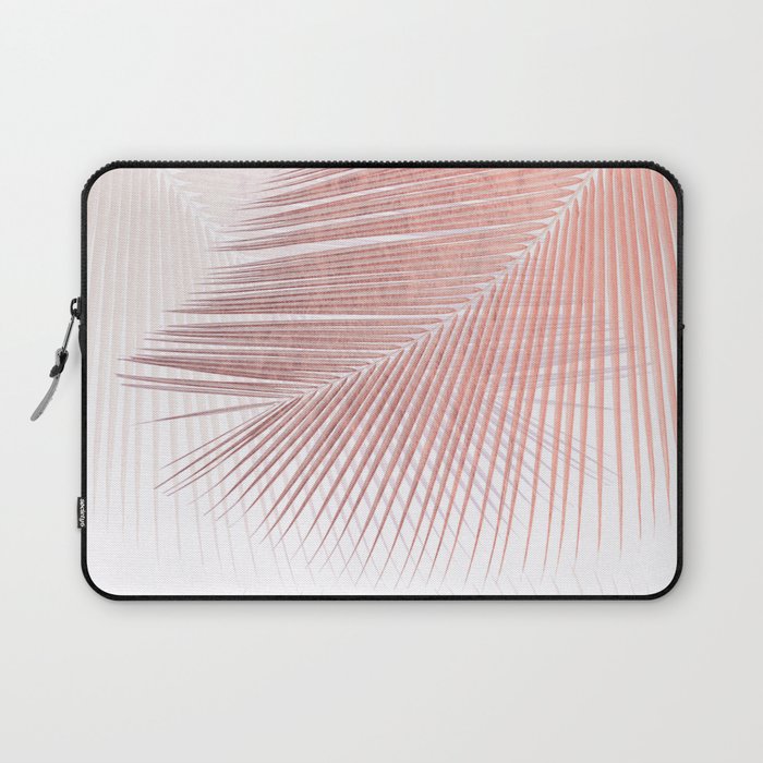 Palm leaf synchronicity - rose gold Laptop Sleeve Gallery Image 1