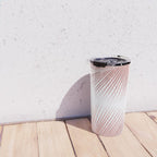 Palm leaf synchronicity - rose gold Travel Mug Gallery Image 4