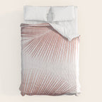 Palm leaf synchronicity - rose gold Comforter Gallery Image 6